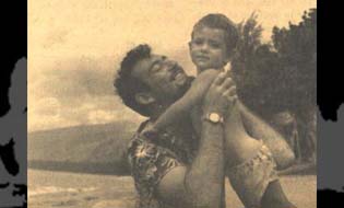 14.Martin and baby Shane in Tahiti